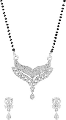 YELLOW CHIMES Brass Silver Jewellery Set(Pack of 1)