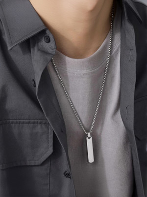 Fashion Frill Silver Plated Stainless Steel Chain