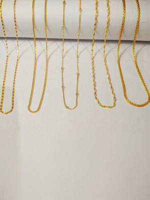 Stylic VERY LONG 21 INCH Long for Women and Girls Gold-plated Plated Alloy Chain Set