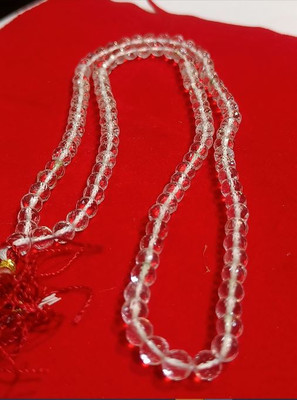 NISHTHA JYOTISH AVAM RATAN PAR Sphatik Jaap Mala Diamond cut shape sputic mala Stone Chain