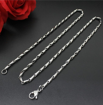 JMAATRCHAAYA STYLISH CHAINS Sterling Silver Plated Alloy Chain