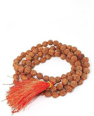 Sarvaksh Swaha 5 Mukhi Rudraksha Jap Mala | 108+1 Beads | Lab Certified Rudraksha Chain