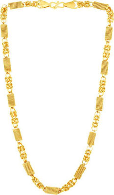 Chabhavi 1 gram High Quality Indian Polished “20” Inches Gold Chain for Men and boy Gold-plated Plated Alloy Chain