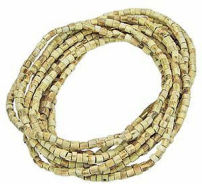 Jewelswonder Wooden Tulsi Kanthi Mala Holy Basil Rosary Mala for Pooja,Chanting Wood Chain