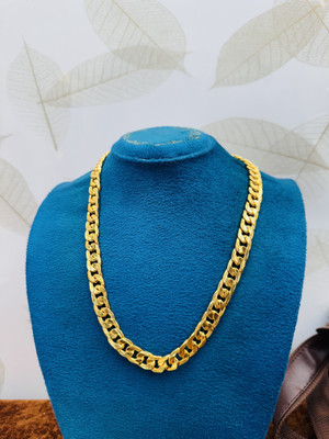 RAJAVEER IMITATION Royal Cuban Gold Plated Chain for Men - Premium Quality Necklace Gold-plated Plated Alloy Chain