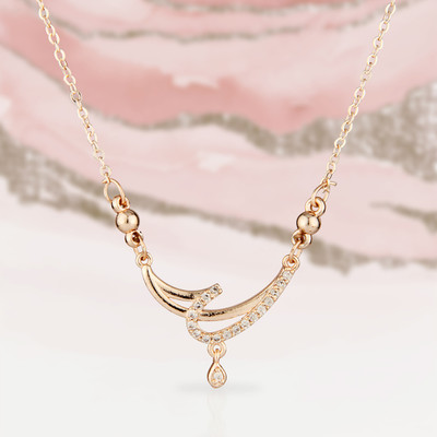 Golden Vine Metal Necklace