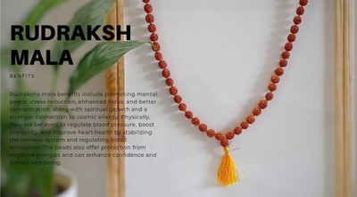 rudraksh mala Rudraksha Chain Set