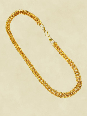 RKB SALES 1gm gold plated High Quality Indian Polished chain men Gold-plated Plated Alloy Chain