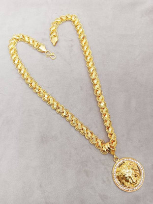 BHASHIMI 1 gram High Quality Indian Polished “20” Inches Gold Chain for Men and boy Gold-plated Plated Alloy Chain