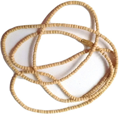 Firmus Tulsi Kanthi Mala/Rosary Tulsi Neckless/ISKON Tulsi Kanthi (Two Round) Beads Wood Layered