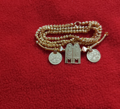 jeni Mangalyam chain Gold-plated Plated Copper Chain Set