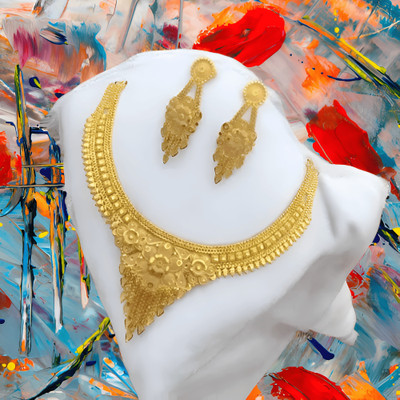 Labhumaa GS1 / GOLD PLATED SET / NECKLACE Gold-plated Plated Alloy Necklace