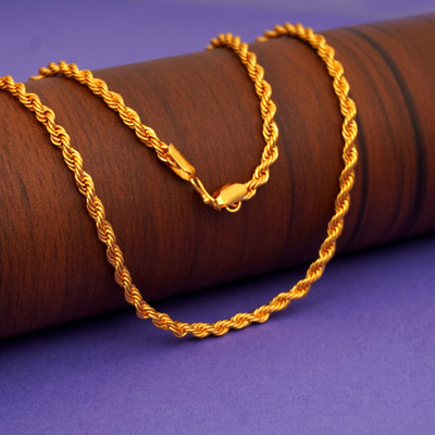 Guarantee Ornament House Stylish Heavy Golden New Trending Chain Gold-plated Alloy Brass Chain Gold-plated, Rhodium Plated Copper Chain