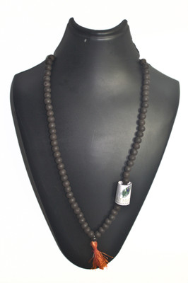 Ekatmane natural unpolished karungali malai original -ebony wood for unisex adult Beads Wood Necklace