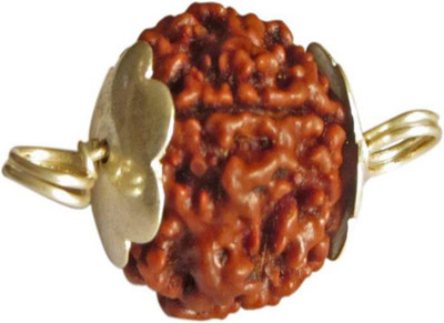 DIVINE SOUVENIRS 5 Mukhi Rudraksha with Cap Wood