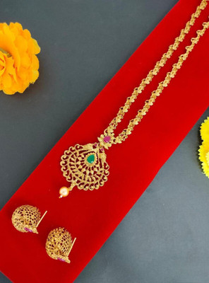 Zariya Alloy Gold-plated Gold Jewellery Set(Pack of 3)