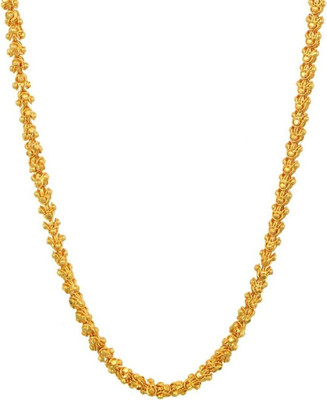 RIYAASHI Gold Plated Chain for men and women Gold-plated Plated Brass Chain Gold-plated Plated Brass Chain