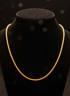 Zevoria Lightweight Gold-Plated Chain for Men & Women | Elegant Daily Wear Jewelry Stainless Steel Chain