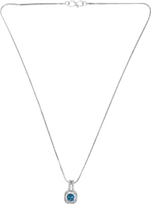 Lathar Silver Diamond Alloy Pendant Set