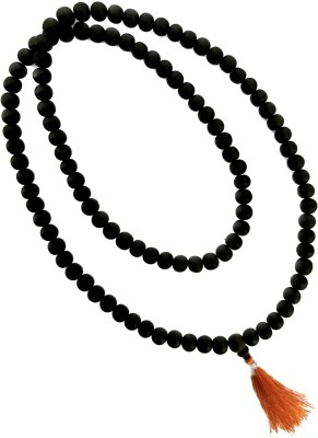 Green Spiritual Ebony Karungali Malai (10mm)- Ebony Mala Wood Necklace