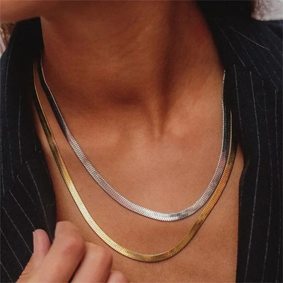 drakyjewels Combo of Gold and Silver snake Chain Gold-plated Plated Gold-plated, Silver Plated Stainless Steel Chain