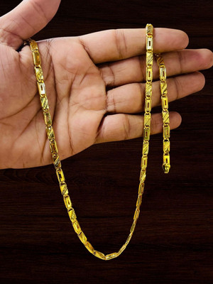 RKB SALES 1gm gold plated High Quality chain for men Gold-plated Plated Alloy Chain