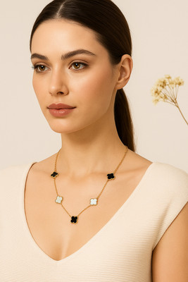 Daivik Beads Gold-plated Plated Stainless Steel Necklace