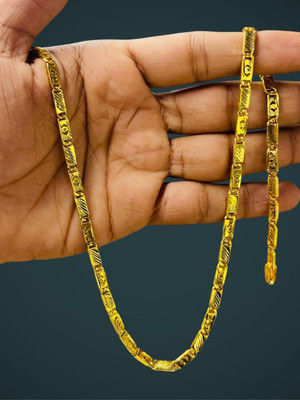 RKB SALES 1 gm high quality gold plated men's chain Gold-plated Plated Alloy Chain