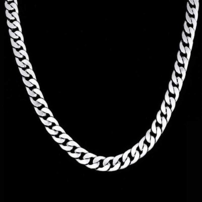 YouthPoint Very Trendy Sterling Silver Plated Sterling Silver, Stainless Steel Chain