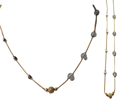 RDH Jewellery Sparkling Beads Gold-plated Plated Stainless Steel Chain