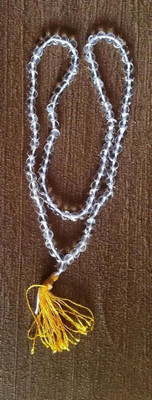 RashiRing Sphatik Mala is mainly used by followers of Lord Shiva and mata lakshmi Swarovski Crystal Crystal Chain