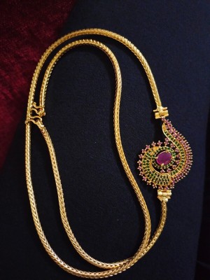 sri sai gold coverrings MOGAPUCHAIN Ruby Gold-plated Plated Copper Chain