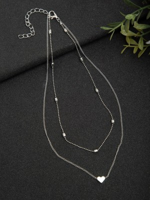 YouBella Silver Plated Alloy Necklace