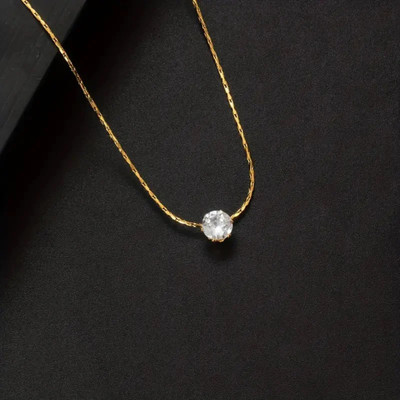 Ansha Diamond Necklace Alloy Chain