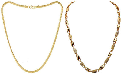 HEM RUPA The Perfect Necklace Chain for Men and Boys Gold-plated Plated Brass, Metal Chain
