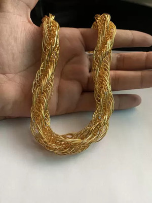 JIPPA gold plated fancy chain for mens and boys Gold-plated Plated Metal Chain