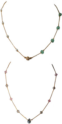 RDH Jewellery Sparkling Beads Gold-plated Plated Stainless Steel Chain