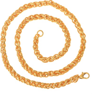 Maalgodam 21 Inches,48 Grams Gold Chain For Mens Boys Trendy Fancy Stylish Heavy Chain Gold-plated Plated Alloy Chain