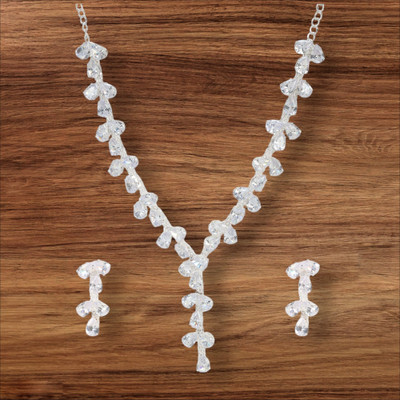 URBANELA Brass Silver Jewellery Set(Pack of 2)