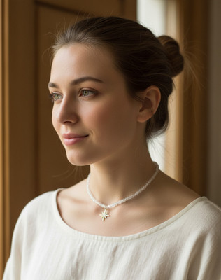 Daizy Y2K Trendy Beaded Choker Necklace Turquoise Alloy Necklace