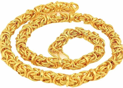 RIYAASHI gold plated chain men women exclusive chain in gold looking . Gold-plated Plated Brass, Metal, Alloy Chain