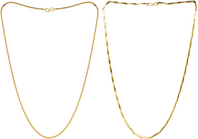 HEM RUPA The Perfect Necklace Chain for Men and Boys Gold-plated Plated Brass, Metal Chain