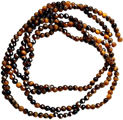 Maitri Export Tiger Eye Crystal - Stone/Beads/Gemstone 4mm Round Loose Tiger's Eye Stone Layered