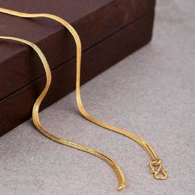A TO Z FASHION (BUY 1 GET 5 FREE ) LONG SIZE 30 INCH Gold-plated Plated Brass Chain