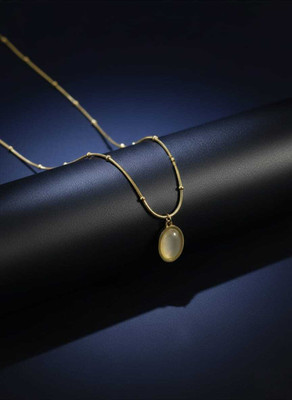 the khodiyar gallery Diamond Gold-plated Plated Stainless Steel Necklace