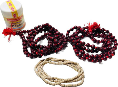 anilStore Red Chandan Mala Wood Chain
