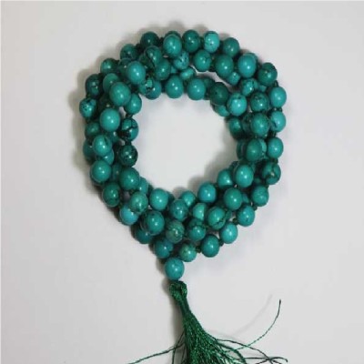 Ceylonmine01 Firoza Stone Mala Beads Turquoise Stone For Men & Women Mala Turquoise Crystal Necklace