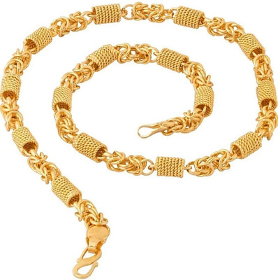 RIYAASHI Gold Plated Chain for men and women Gold-plated Plated Brass, Alloy Chain Gold-plated Plated Brass, Alloy Chain