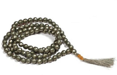 Ceylonmine01 Pyrite Stone mala With Certified 108+1 Beads For Jaap Meditation Beads Stone Chain