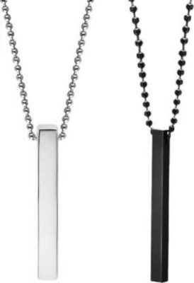 Animated stainless Manifestation steel bar pendent with chain Alloy Chain Set